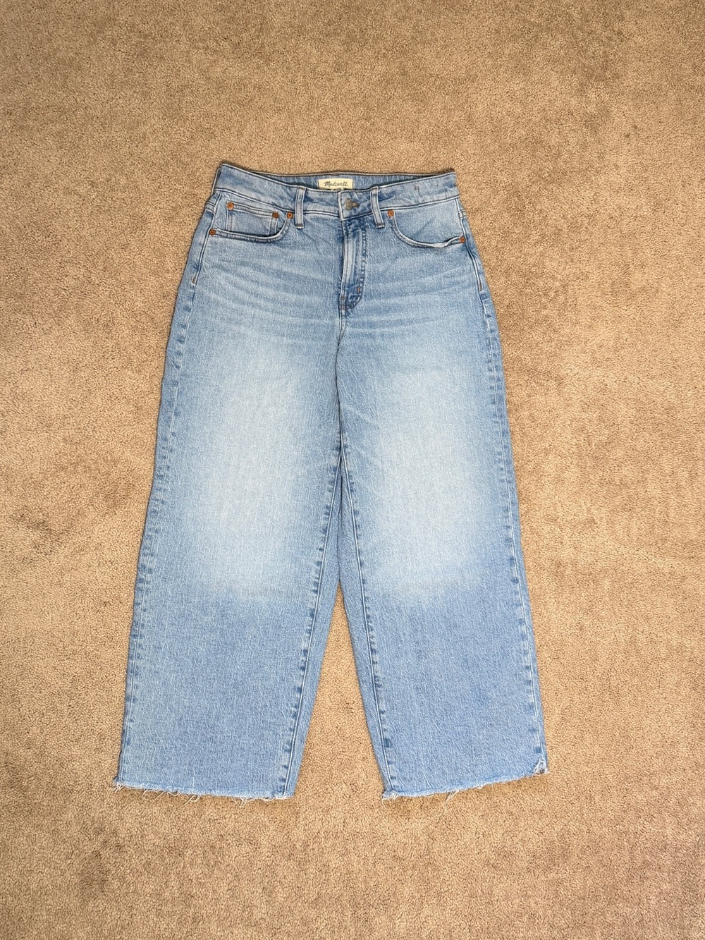 Madewell curvy perfect vintage wide leg crop jean